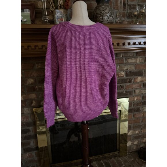 Sonoma Pink Bulky Sweater Size XL NWT perfect for Valentines day - Picture 4 of 8